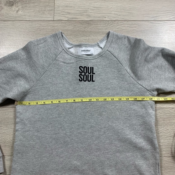 SoulCycle “Soul Soul” Grey Cotton Crewneck Sweater Top - Picture 8 of 9